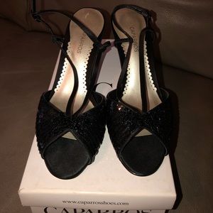 Women’s Caparros Black Glamour Heels (Size 8M)